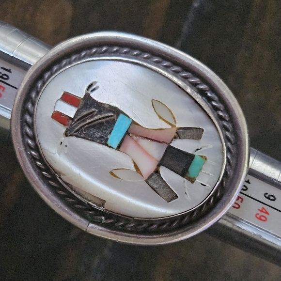 Vintage Navajo Sterling Apache Dancer Ring - Picture 7 of 7